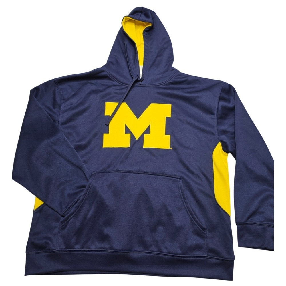University of Michigan Wolverines Navy Blue Hoodie Knights Apparel Adult XL
